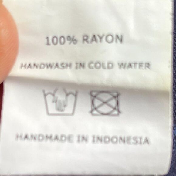 Faithfull The Brand Dark Blue Lace Up V-neck Tunic Shirt Dress Women's Sz Medium - Picture 9 of 9